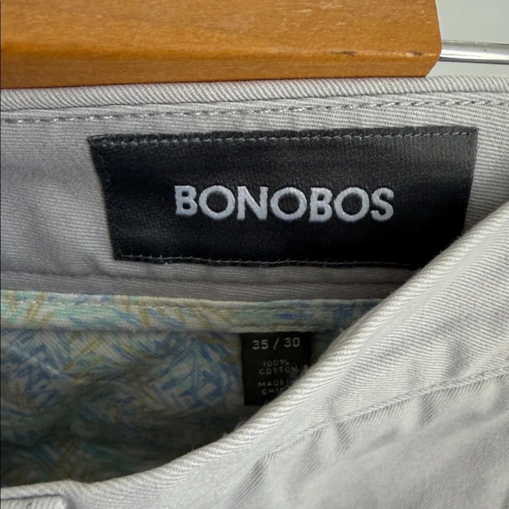 Bonobos flat front straight leg chino dress trouser pants sz 35/30 - Picture 4 of 7